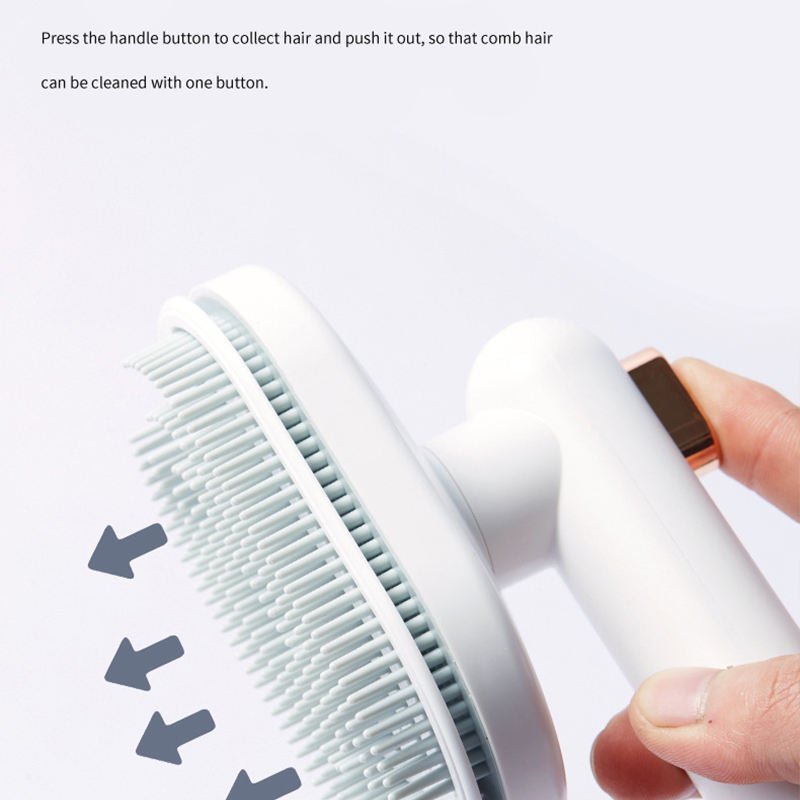 ShedAway™ Self-Cleaning Grooming Brush - Groomora